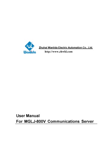 MGLJ-800V Communications Server User's Manual